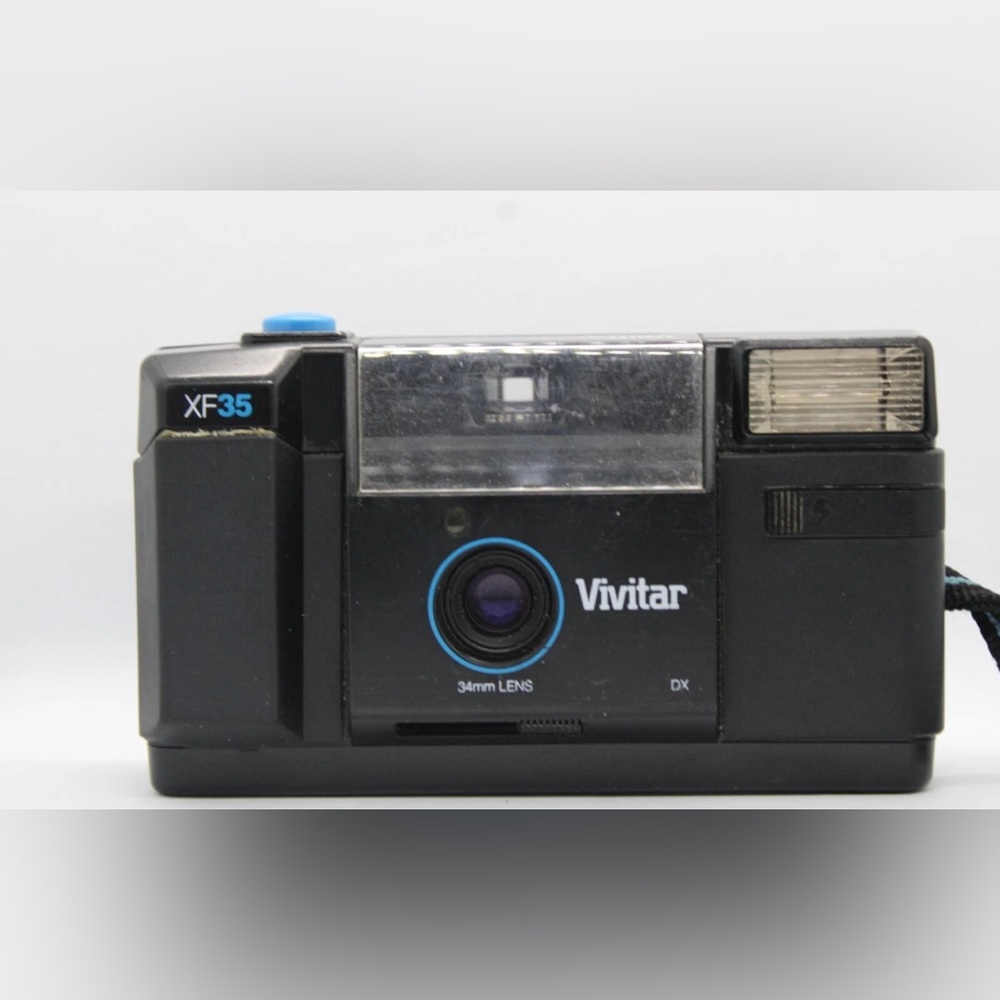 Vivitar XF 35 35mm Film Camera w/ 34mm Lens DX Coded – Tested & Working